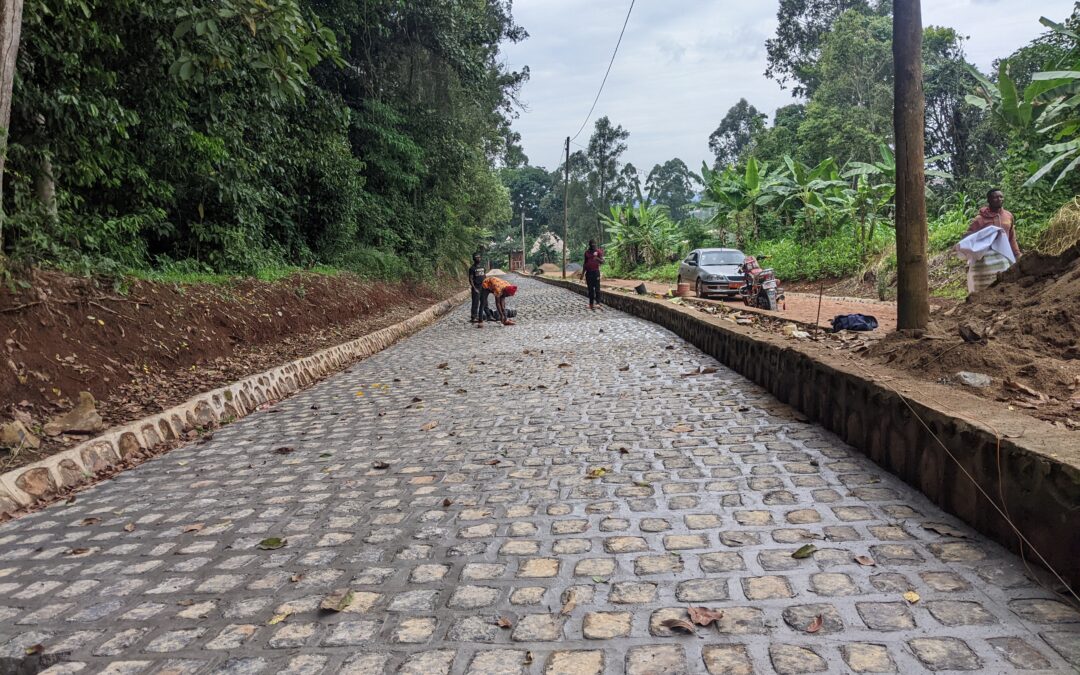 L’aménagement de l’entrée de la chefferie Baméka